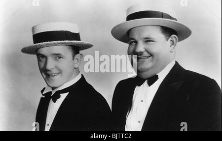 Stan Laurel (1890-1965) and Oliver Hardy (1892-1957), 20th century. Artist: Unknown Stock Photo