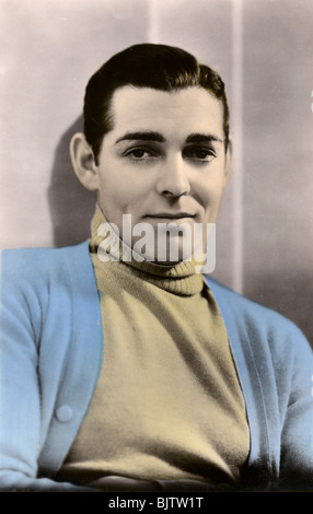 Clark Gable (1901-1960), American actor, 20th century. Artist: Unknown Stock Photo