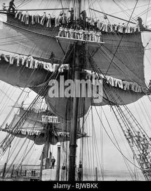 HMS Impregnable naval training ship moored in Plymouth Devonport ...