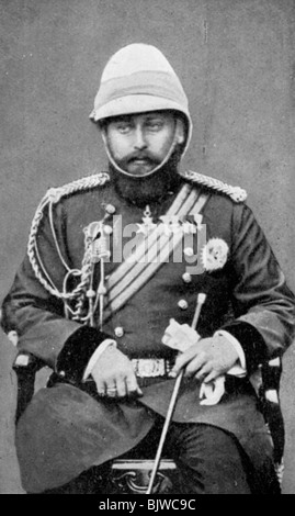 King Edward VII of the United Kingdom in military uniform, (1910). Artist: Unknown Stock Photo