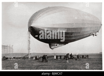 The German airship Graf Zeppelin D-LZ127 at Hanworth Air Park ...