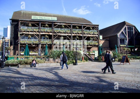 Dickens Inn pub, St Katharine Dock, London Stock Photo