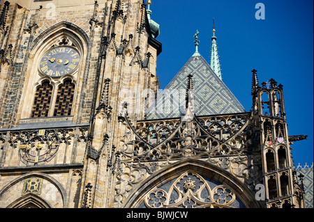 Interior of St Vitus Cathedral Hradcany Castle Czech Republic Prague Stock Photo