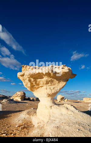 chalk rock formations in the white desert, Farafra oasis, Egypt Stock Photo