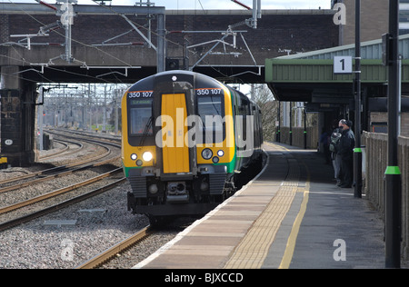 London Midland train at Tamworth station, Staffordshire, England, UK ...