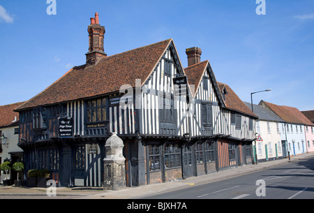 Tudor timber framed building the Old Siege House, Colchester, Essex Stock Photo