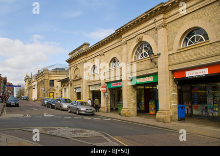 Street View Of Cornhill Bury St Edmunds Suffolk Stock Photo