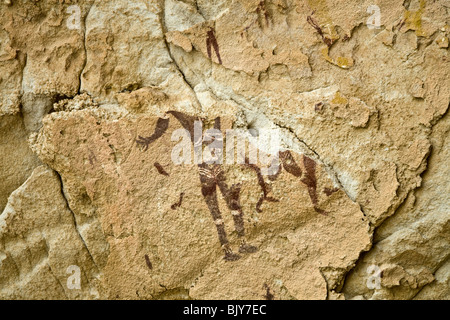 Rock art in the Cave of Swimmers near Cave of the Archers, Wadi Sura ...