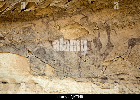 Rock Art In The Cave Of Swimmers Near Cave Of The Archers, Wadi Sura 