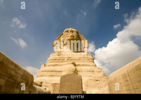 The Dream Stele of Thuthmosis IV between the paws of the Sphinx as seen ...