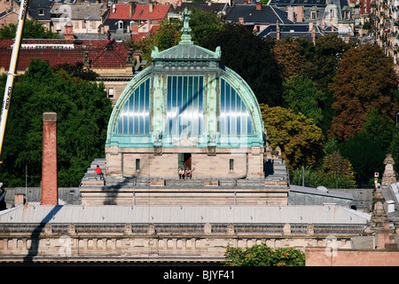 CUPOLA OF NATIONAL UNIVERSITY LIBRARY STRASBOURG ALSACE FRANCE Stock Photo