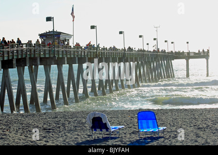 Venice fishing pier in Venice Florida USA Stock Photo