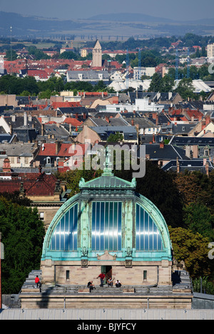 CUPOLA OF NATIONAL UNIVERSITY LIBRARY STRASBOURG ALSACE FRANCE Stock Photo