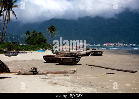 Sandy beach at Da Nang, Vietnam. Stock Photo