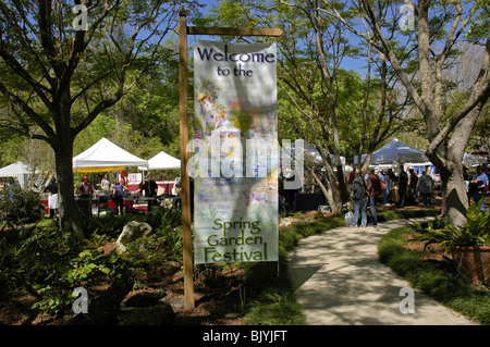 Annual spring garden festival at Kanapaha Botanical Gardens Gainesville Florida Stock Photo