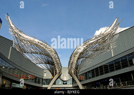 Angel sculpture at the N1 shopping Centre, Islington London England UK Stock Photo