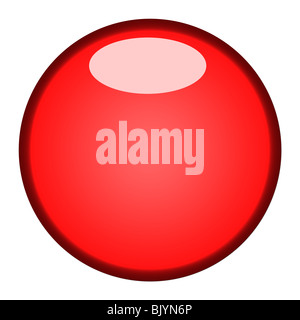Red shiny glossy icon isolated on white background Stock Photo - Alamy