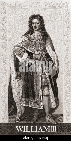 King William III of England, Scotland and Ireland 1650 - 1702. Stock Photo