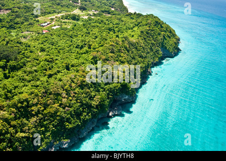 Aerial view of Boracay Islands in Central Philippines Stock Photo