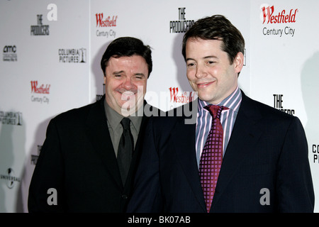 NATHAN LANE & MATTHEW BRODERICK THE PRODUCERS PREMIER CENTURY CITY LOS ANGELES USA 12 December 2005 Stock Photo