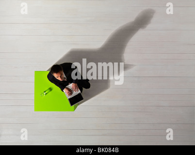 Business man on laptop Stock Photo