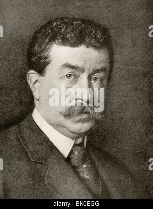 Paul Painlevé 1863 – 1933. French politician and mathematician. Served twice as Prime Minister of the Third Republic. Stock Photo