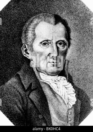 Thuemmel, Moritz August von, 27.5.1738 - 26.10.1817, German author / writer, portrait, steel engraving, 19th century, Artist's Copyright has not to be cleared Stock Photo