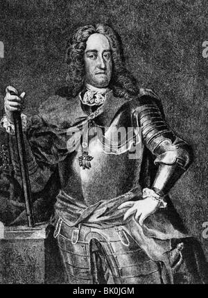 Charles VI, 1.10.1685 - 20.10.1740, Holy Roman Emperor 12.10.1711 - 20.10.1740, half length, copper engraving after painting by Martin van Meytens, 18th century, , Artist's Copyright has not to be cleared Stock Photo