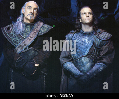 HIGHLANDER II - THE QUICKENING- 1990 Entertaiment film with Sean Connery at left and Christopher Lambert Stock Photo