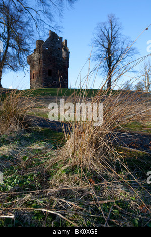 Greenknowe Tower, near Gordon, Scottish Borders Stock Photo