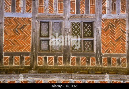 Tudor brickwork of Moot Hall, Aldeburgh, Suffolk, England Stock Photo