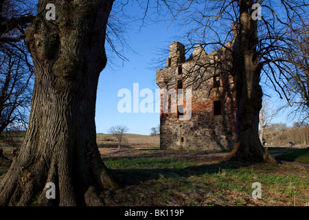 Greenknowe Tower, near Gordon, Scottish Borders Stock Photo