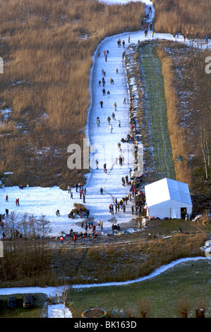 Ankeveense Plassen, iceskaters, koek en zopie Stock Photo