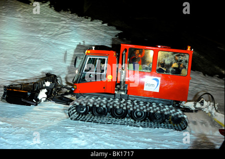 Sierra Nevada, excursion in a snow machine Stock Photo