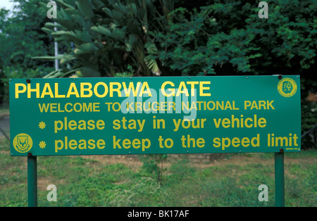 South Africa, Kruger NP phalaborwa gate Stock Photo