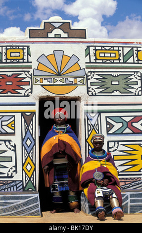 South Africa, ndebele tribe Stock Photo