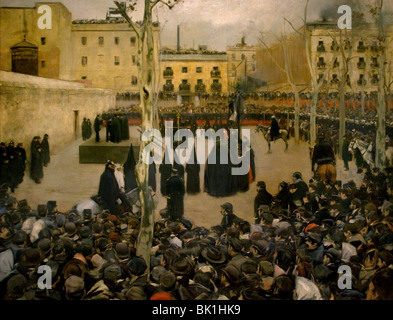 Ramon Casas Spain Spanish Painter Barcelona Garrotte 1894 Stock Photo