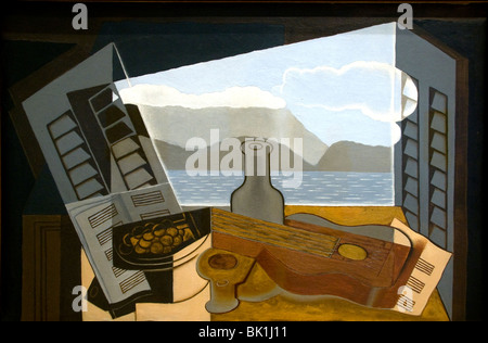 Juan Gris France French Painter open window 1921 Stock Photo