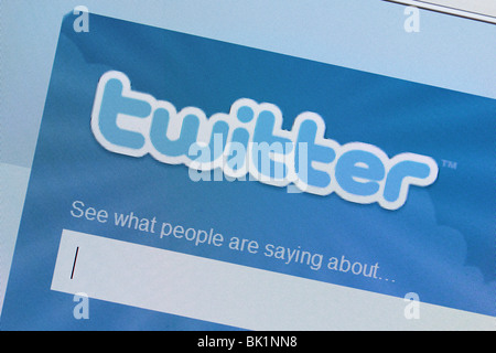 Twitter Social Networking Website Stock Photo