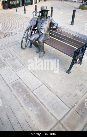 Blind Jack Statue by Barbara Asquith Knaresborough Yorkshire England Stock Photo