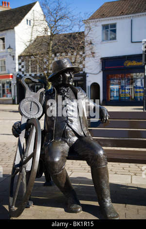 Blind Jack Statue by Barbara Asquith Knaresborough Yorkshire England Stock Photo