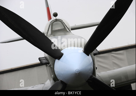 Spitfire Gate guardian at RAF UXbridge, Middlesex, UK Stock Photo