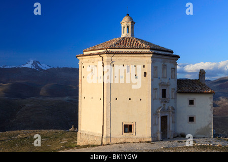 The Church of Santa Maria della Pieta, Rocca Calascio, Abruzzo, Italy Stock Photo