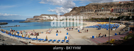 Playa de los Amadores, Gran Canaria, Canary Islands, Spain. Stock Photo