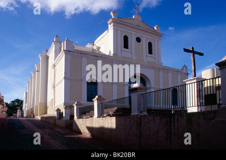 Church San Germán de Auxerre, San German, Puerto Rico Stock Photo