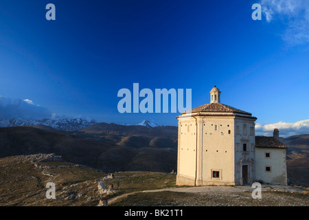 The Church of Santa Maria della Pieta, Rocca Calascio, Abruzzo, Italy Stock Photo