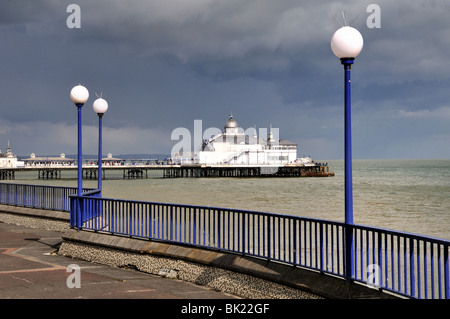 Eastbourne seafront and pier Stock Photo