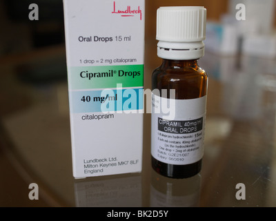 Cipramil drops used to control depression Stock Photo - Alamy