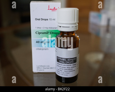 Cipramil drops used to control depression Stock Photo - Alamy