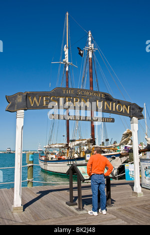 Florida Memory • Close-up view of the historic schooner Western Union -  Key West, Florida.